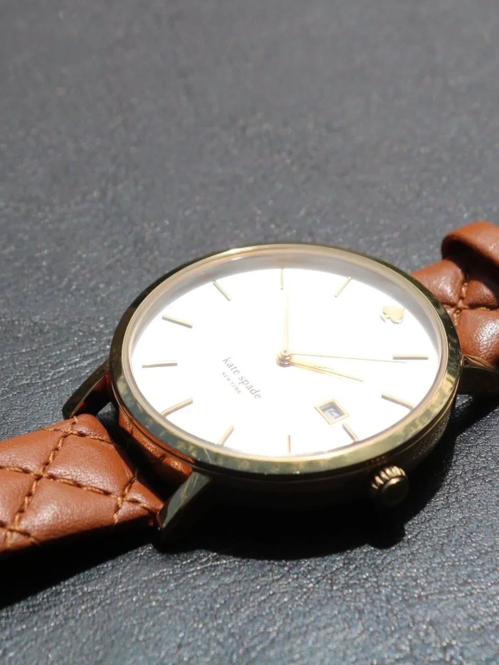Kate Spade New York Metro Grand Quilted Leather Watch